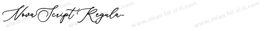 NovaScript Regula字体转换